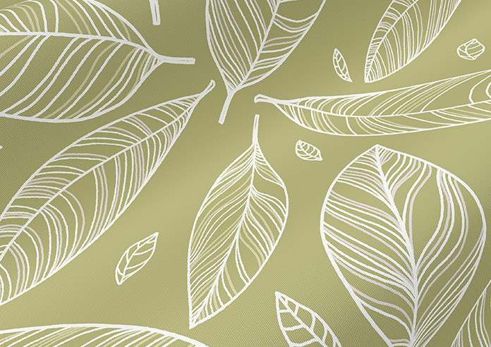 Falling Leaves, Green - Roller Blind - Image 4